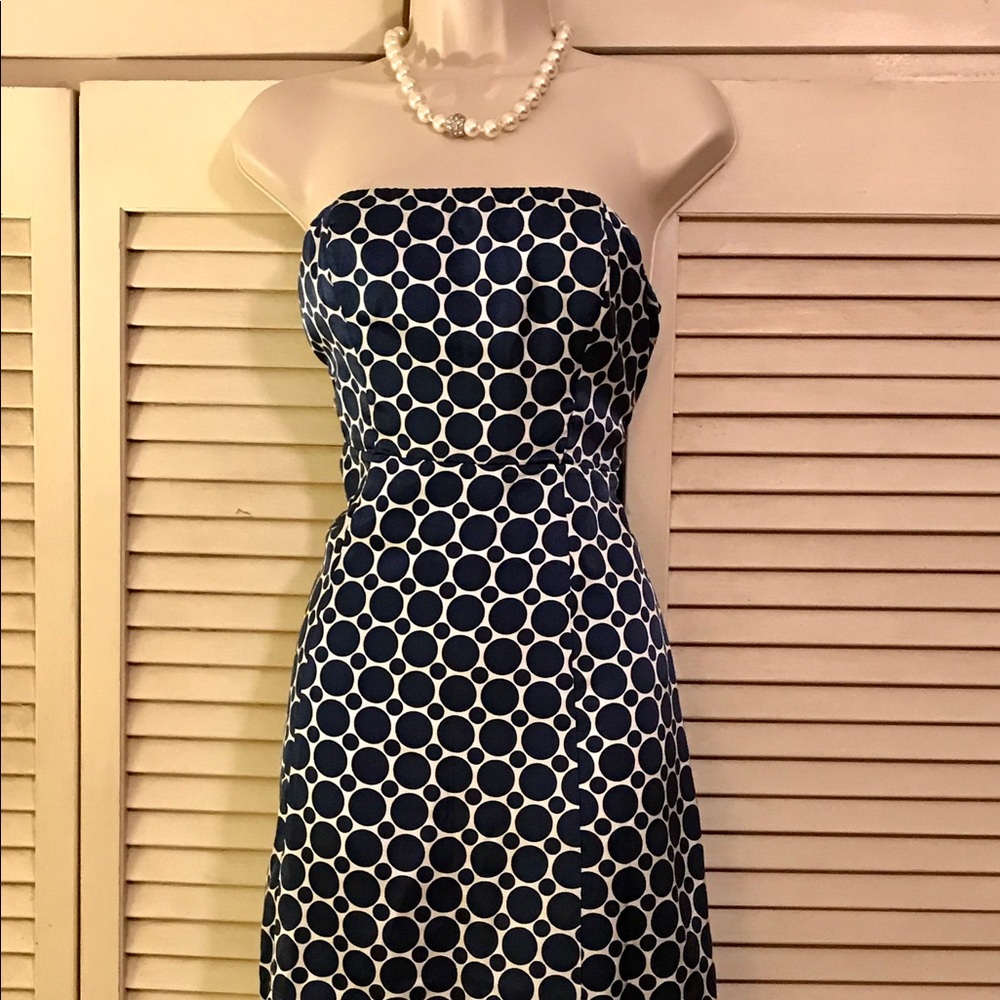 Limited Silk/cotton blend strapless dress